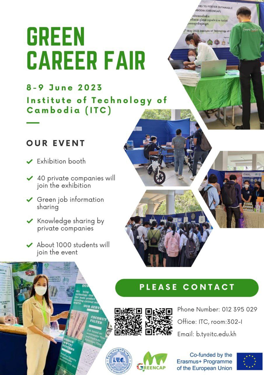Let’s join us at 2nd Green Career Fair! Date 8th to 9th June 2023, during the 12th Scientific Day of ITC